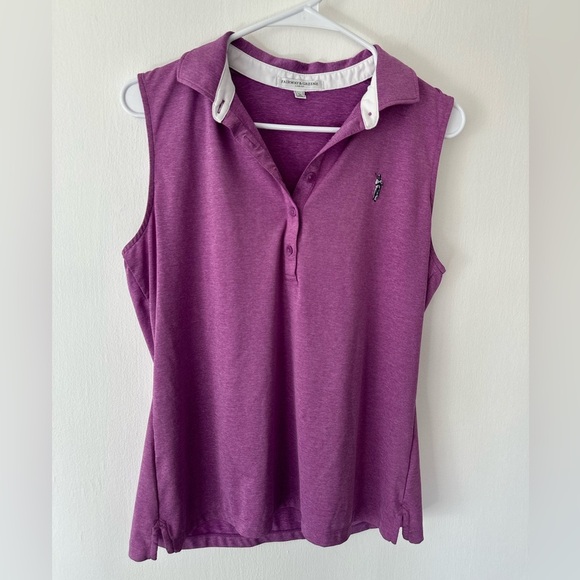 Fairway & Greene Ladies Sleeveless Golf Polo Shirt- Size Large - Picture 1 of 11